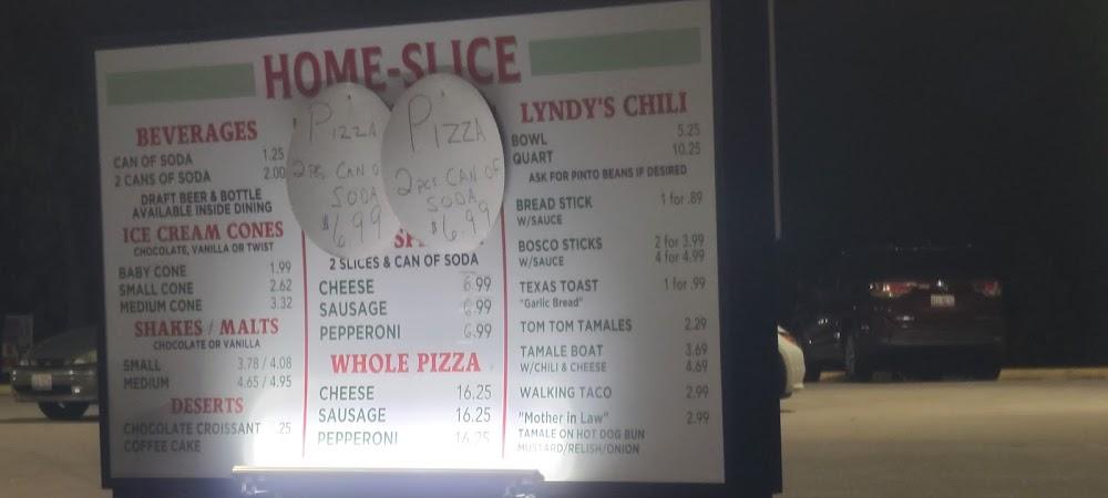 Home-Slice Pizza Shop & Drive Thru A Can Of Soda